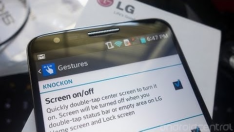 Knock Knock (or knock on) on the LG G2