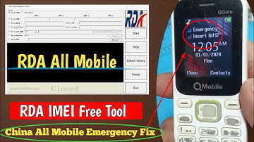 China Mobile Emergency Fix | QMobile Qguru || RDA IMEI Repair | Free Tools 2026 |