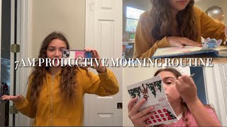 MY PRODUCTIVE WINTER BREAK MORNING ROUTINE | New year goals, New workouts, Editing! |