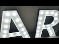 led bulb letters