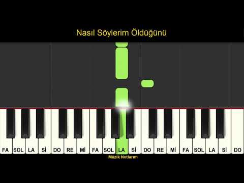 Nasıl Söylerim Öldüğünü Melodika Org Notaları