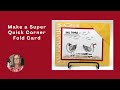 Make a Quick Corner Tuck Card with Friendly Seagulls