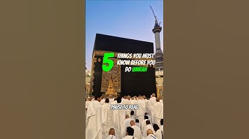 5 THINGS You MUST Know Before You Do UMRAH #shorts #umrah #umrahexperience #makkah #kabah #madinah