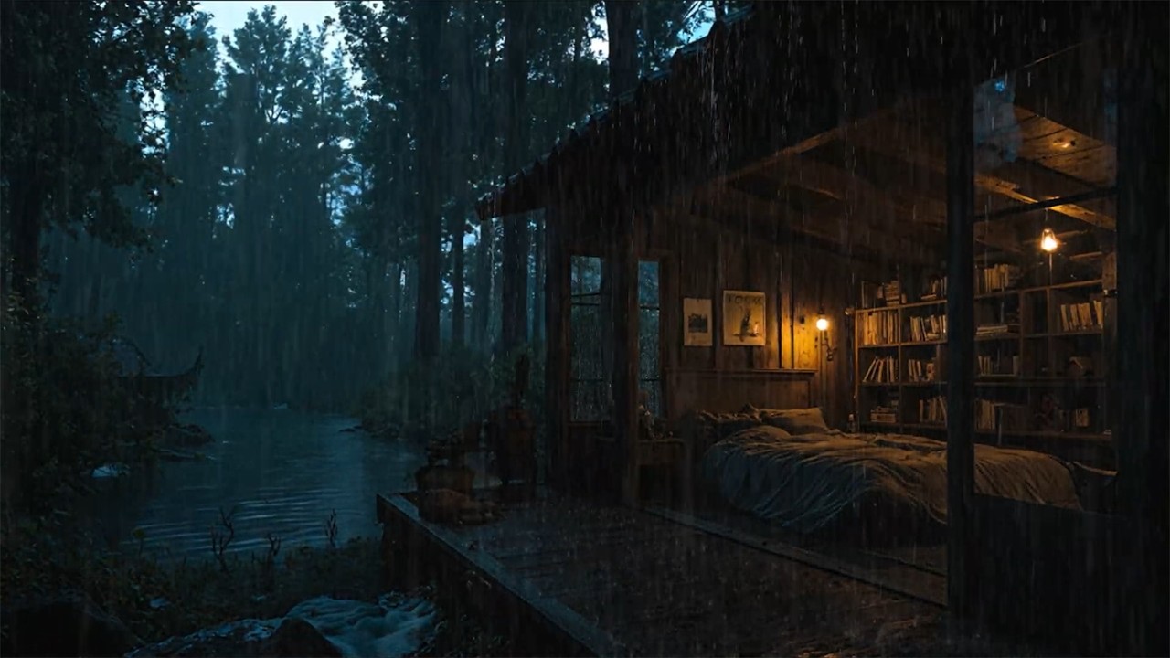 Live Rain 24/7 in the Deep Forest | Warm Nature Ambience for Insomnia Relief & Deep Sleep 🌧️🌲🌙