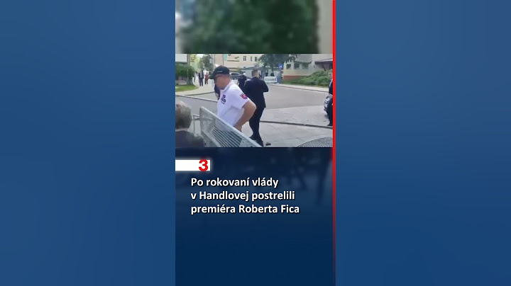 Po rokovaní vlády v Handlovej postrelili premiéra Fica. Vezú ho do nemocnice