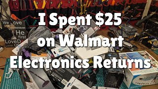 I spent $25 on Walmart Electronics Returns!