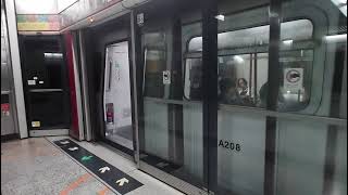 MTR TWL M train A205/A208 Arrive and Depart Jordan Station Platform 2