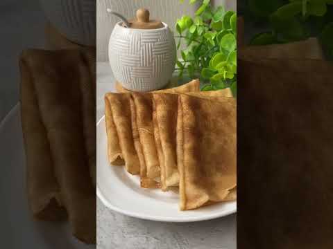 Любимые тонкие блинчики 😋 | #блины #масленица #тонкиеблины Рецепт в комментариях 👌