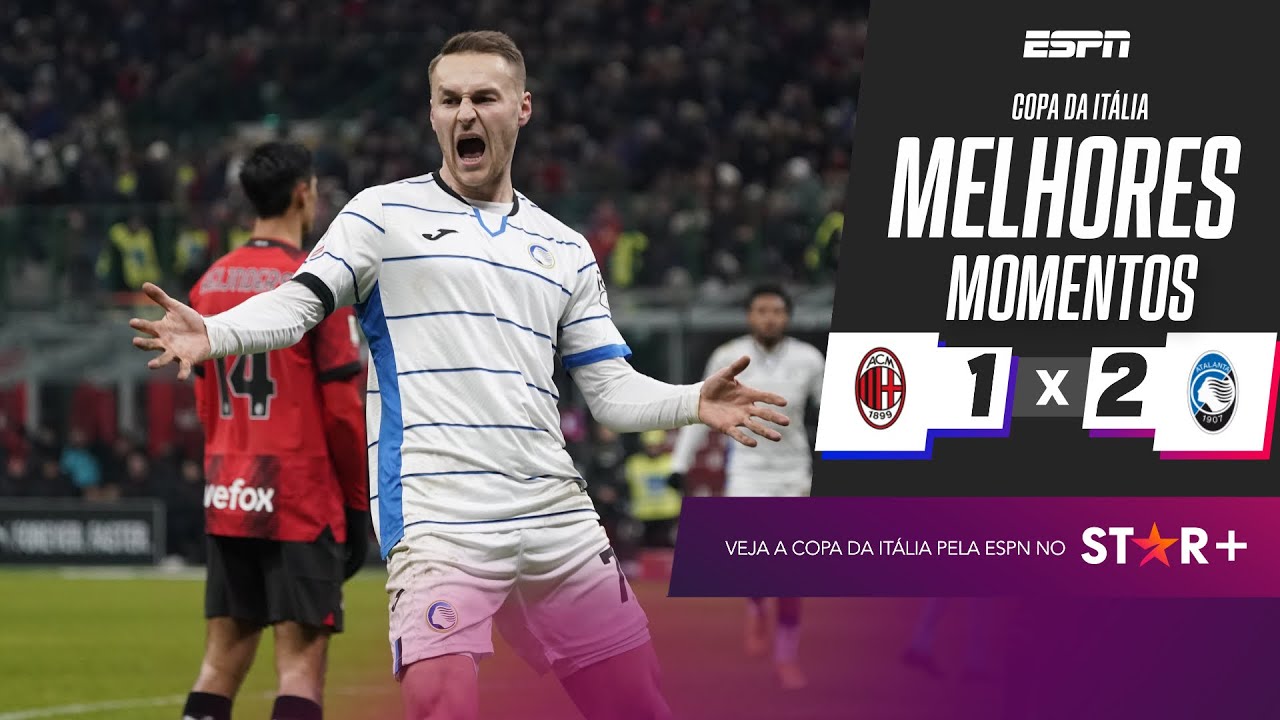 Rafael Leão faz golaço, mas Milan leva virada da Atalanta e é eliminado | Melhores Momentos