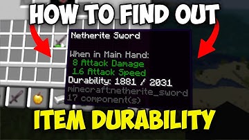 How to Show Item Durability in Minecraft