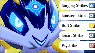 FULL STRIKE MOVES POKEMON TEAM! Bolt Strike, Surging Strikes, Sunsteel Strike, Smart Strike