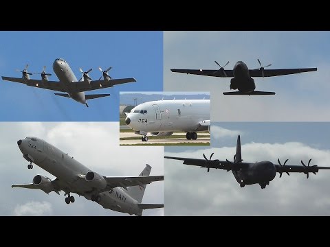 RCAF P-3 Orion, USN P-8 , RNAF C-130 and Luftwaffe C-160 RAF Lossiemouth | Joint Warrior