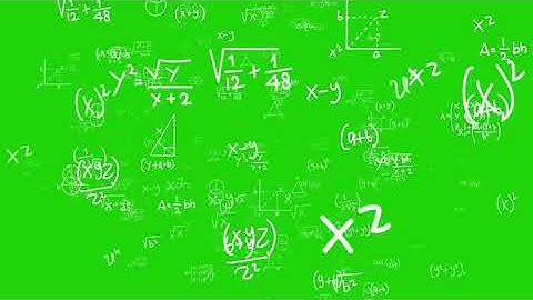 4K Math Background Greenscreen Chromakey 480p|GREENSRCEEN|