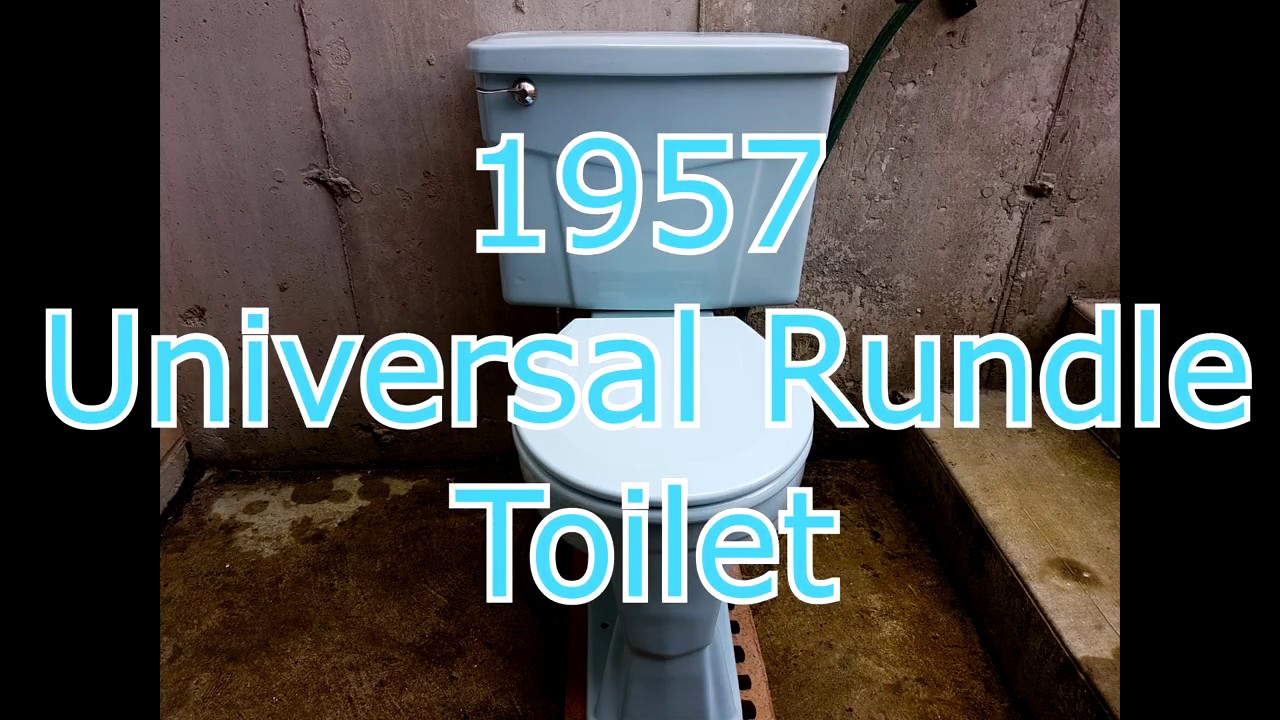 DRESDEN BLUE Rare 1957 Blue Universal Rundle Toilet INTRO Part 0/2