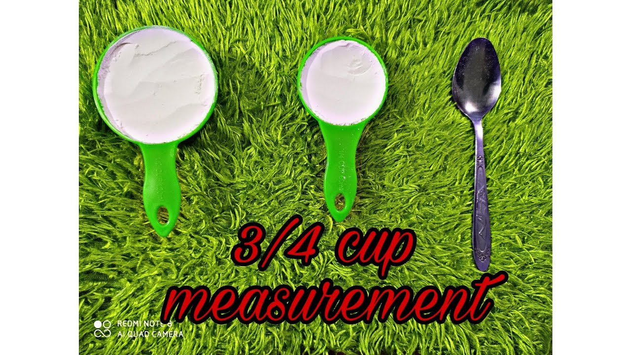 How To Measure 3/4 Cup Without Measuring Cup|| How Many Tbsp In 3/4 Cup ||Saffu'S Mini World||