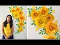 GIANT ROSE PAPER FLOWERS DECORATION IDEAS FOR ROOM & ANY OCCASION AT HOME