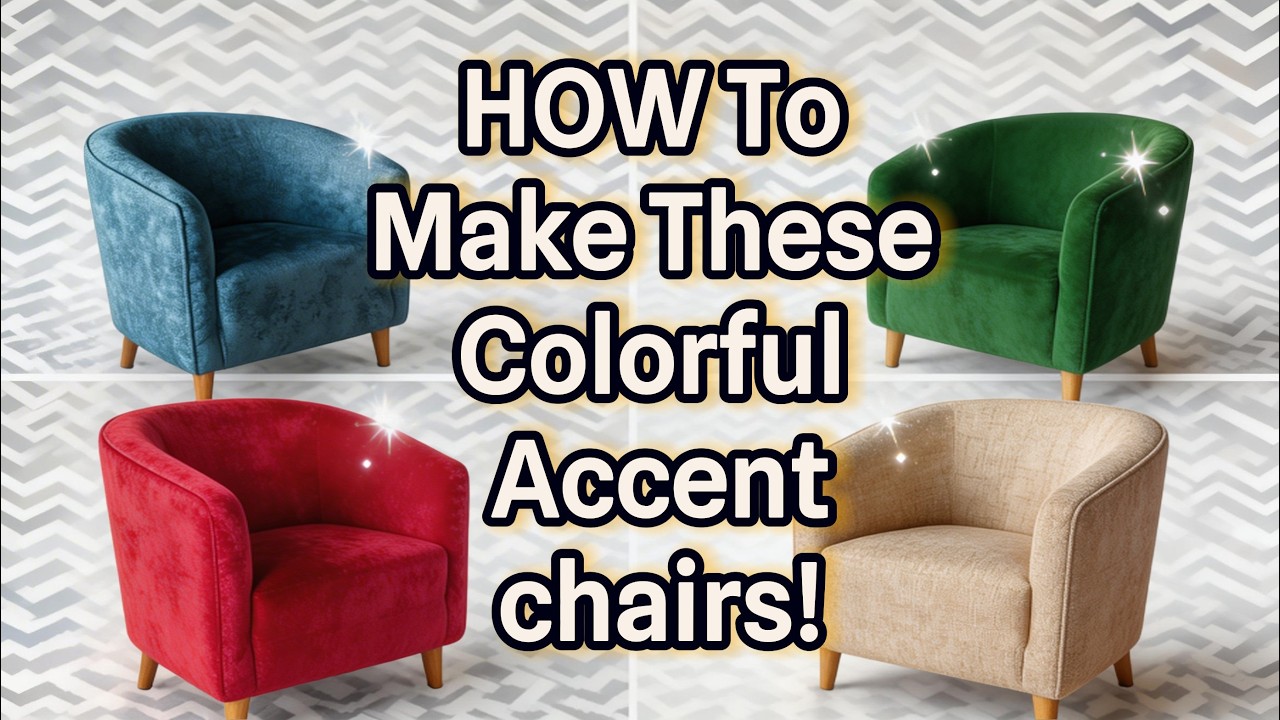 LET'S MAKE THESE BEAUTIFUL DIY ACCENT CHAIRS Step-by-Step Beginner ...