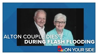 Elderly couple who died in flash flooding mourned by Alton community