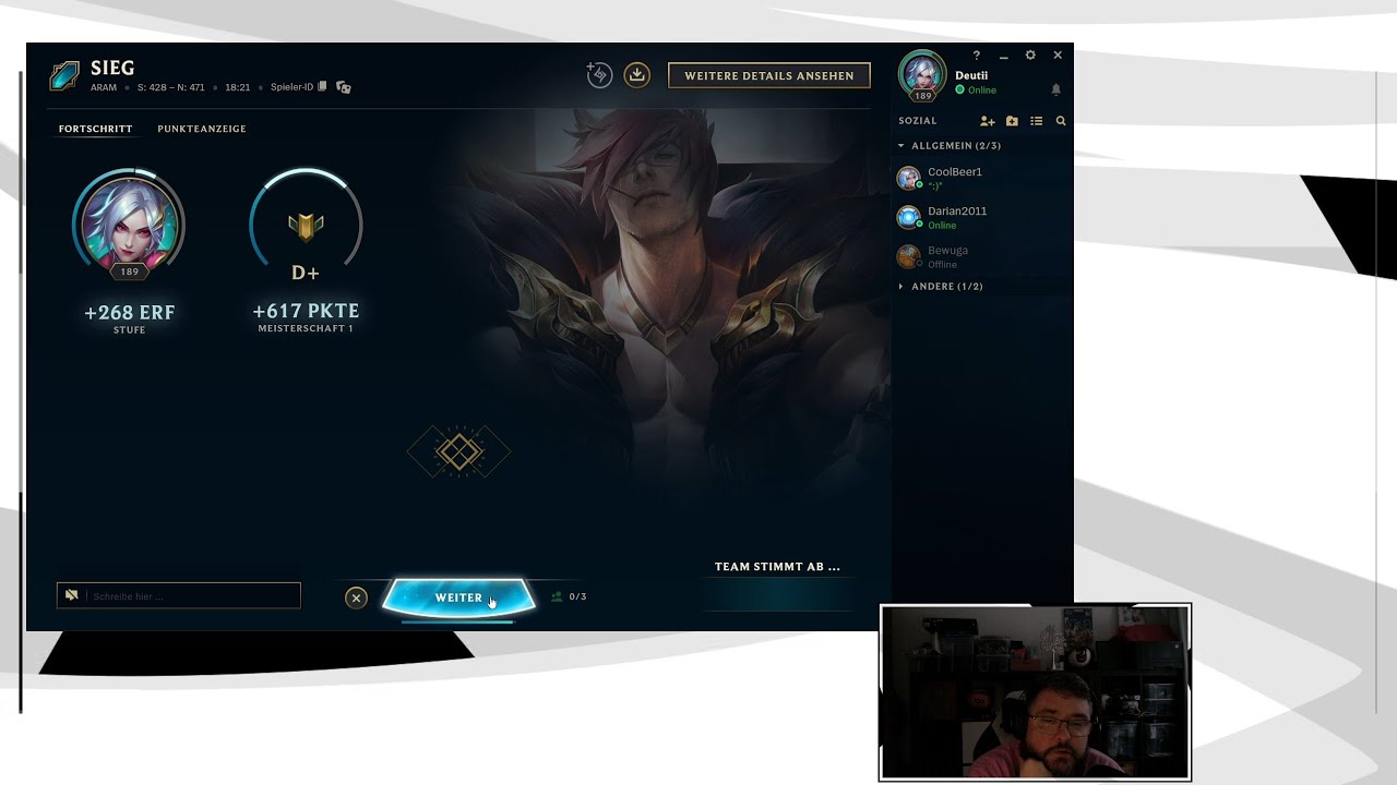 League of Legends ARAM Sett D Sieg w/friends 02.12.2023 8