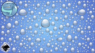 Background with water drops. Vector drawing in Inkscape. Process of creation.