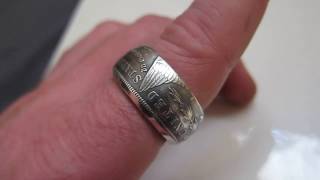1921 Silver Morgan Dollar Coin Ring