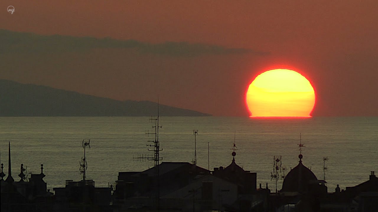 Cuando la puesta de sol se convierte en un espectáculo.