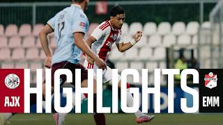 Highlights Jong Ajax - FC Emmen | Keuken Kampioen Divisie