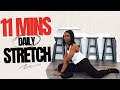 11-Min Daily Stretch Routine for Beginners, meditation, relieve tight muscles, flexibility, mobility