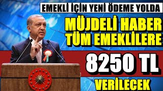 EMEKLİLER İÇİN 8250 LİRALIK ÖDEME GELİYOR EMEKLİLER BU HABERE DİKKAT