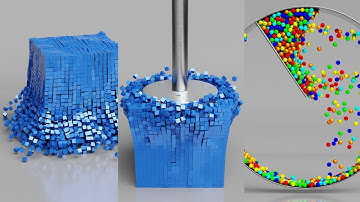 Cubes & Balls Chaos! | Satisfying 3D Rigid Body Simulation in Blender