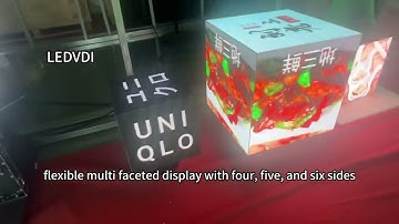 magic cube led display screen 5-sided display #magic screen #digitalsignage #ledscreen #livestream