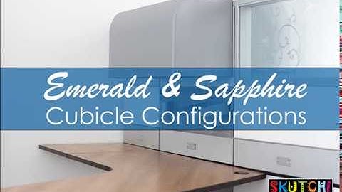 Emerald & Sapphire L-Shape Cubicle Configurations