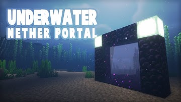 How to Build an Underwater Nether Portal