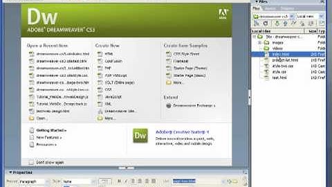 Dreamweaver CS3 - File Management