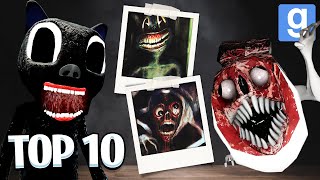 TOP 10 TREVOR HENDERSON CREATURES! (Garry's Mod Sandbox) | JustJoeKing