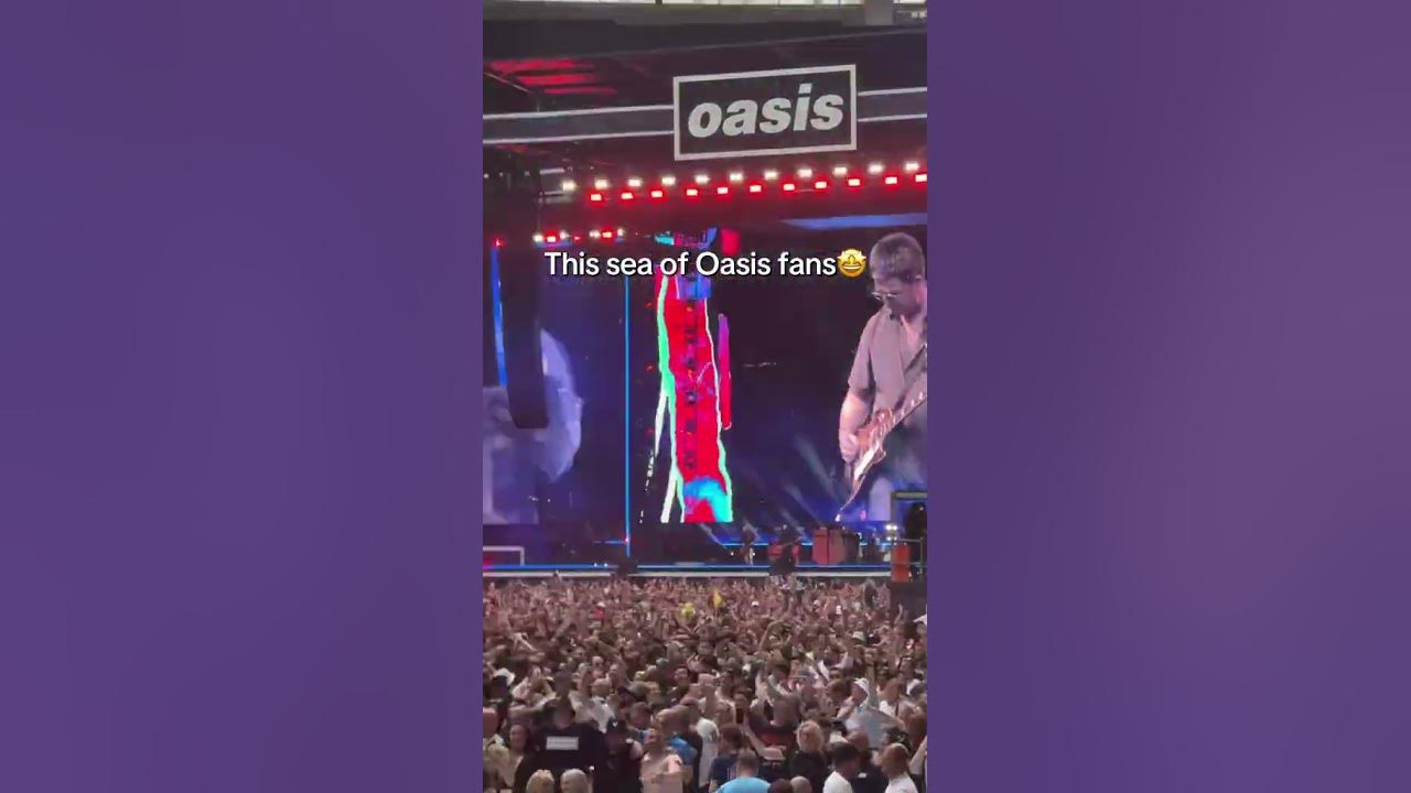 The Wembley sea 😍#oasis #oasisreunion #liamgallagher #oasis2025  #livemusic #oasislive #wembley