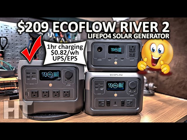 EcoFlow River 2 Max LiFePo4 UPS Solar Generator Power Station Review —  Eightify