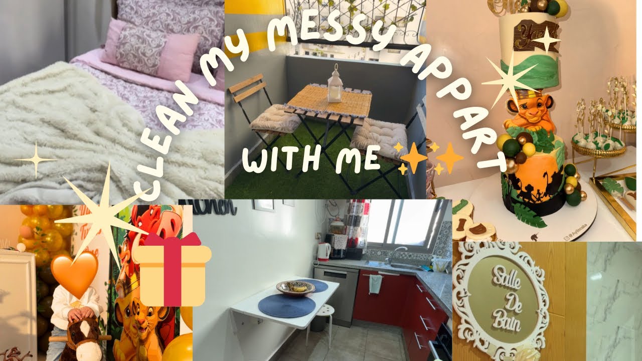 تنظيف عميق للبيت من بعد ما غفلت🧹🧽 حضرت للعيد ميلاد🥳🎉 شنو خديت فالكادو 🎁