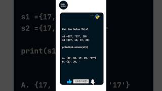 Can You Solve This Python Set Problem Python |  ⁨@codewallah⁩