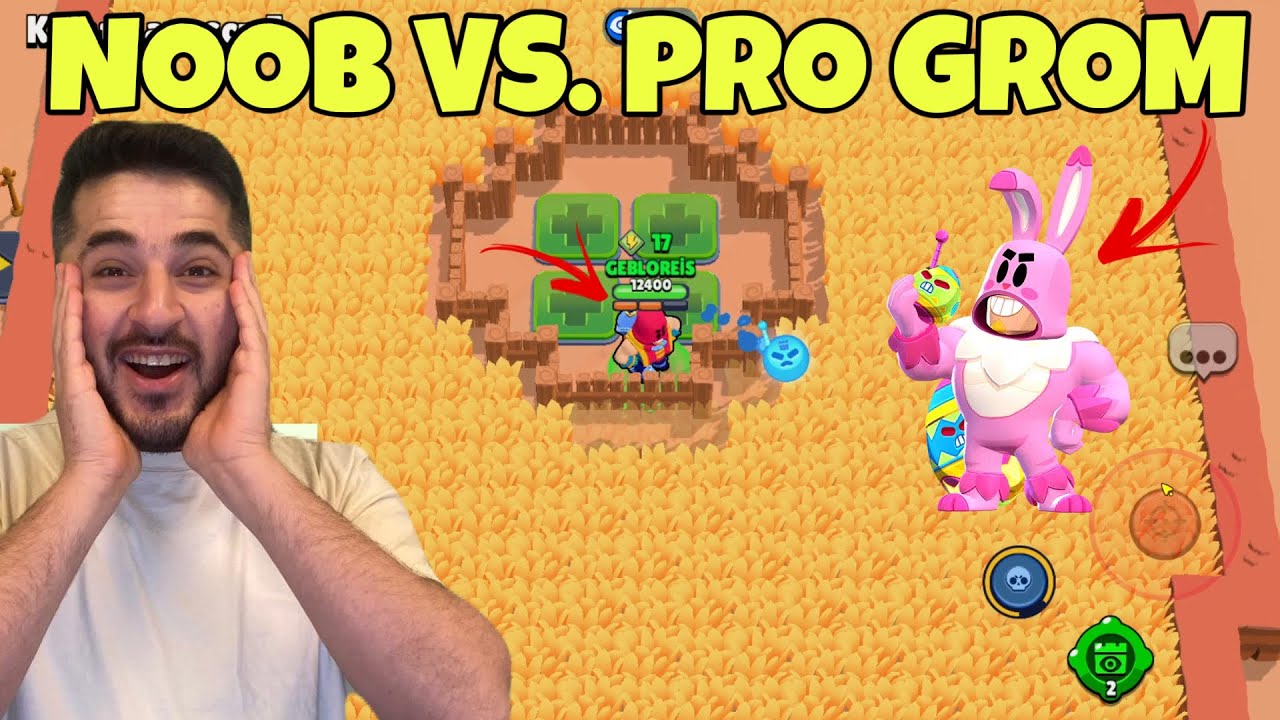 SAKLAMBAÇ AMA PRO GROM VS. NOOB GROM! -BRAWL STARS