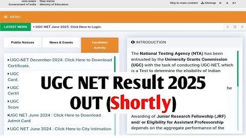 UGC NET 2025 Latest Updates on Result, Final Answer Key & cut off । Ugc Net Dec 2025 Form Fill up
