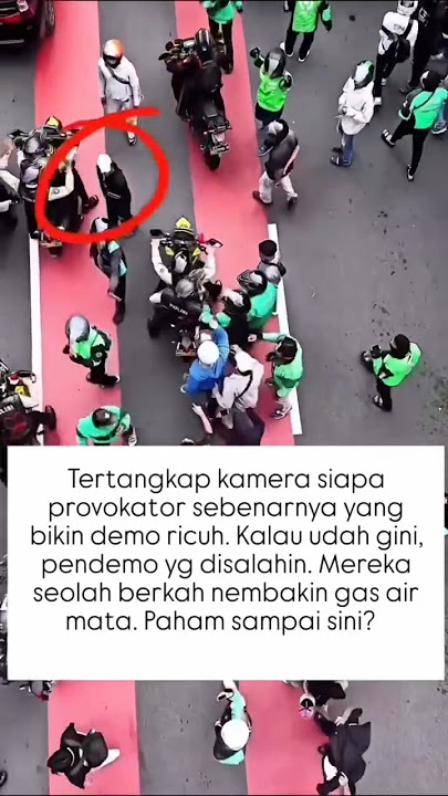 Provokator Bertopi Putih biang kerusuhan saat Demo #3jutaperbulan