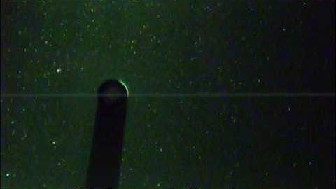 Rotational Cylinder w/o flow velocity in a water tunnel with Flow Visualization Settings