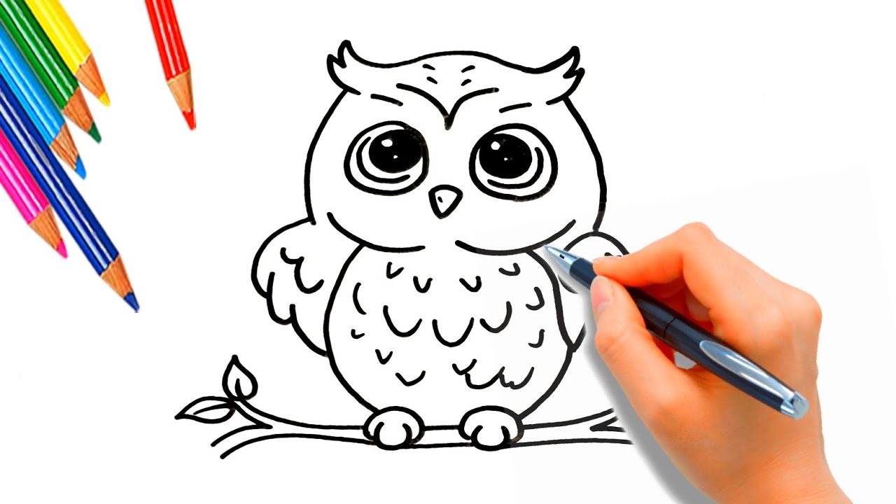 How to draw an Owl || Step by step Owl drawing || An Owl drawing easy