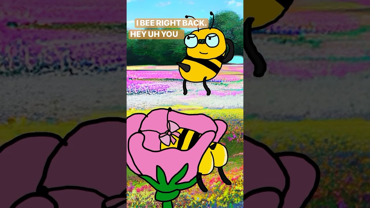 ⁣FUN FACT: Male bees die after sex. #viral #animation #shorts