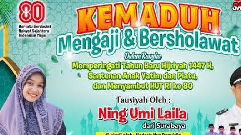 🔴Live Kemaduh, Kec. Baron, Nganjuk Jawa Timur SHOLAWAT & PENGAJIAN  Ny Umi Laila