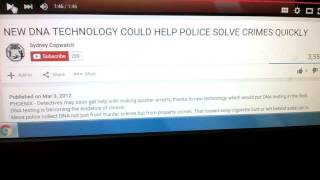 ( Portable 2 Hours ) .. NEW ** DNA ** TECHNOLOGY COULD HELP POLICE SOLVE CRIMES QUICKLY