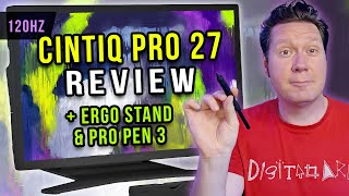 Ultimate Wacom CINTIQ PRO 27 Review + Ergo Stand &amp; Pro Pen 3