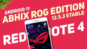 AbhiX ROG Edition 12.5.3 Stable | Android 11 | Redmi Note 4 | ROG Themes Pre-Installed
