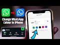 Whatsapp green color change to blue  how to change whatsapp colour in iphone 2024